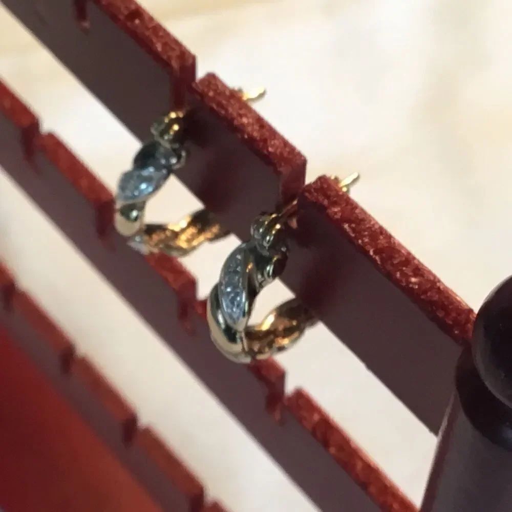 Silver and Gold Tone Earrings